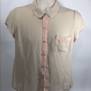 Guess size medium Women’s sheer shirt blouse